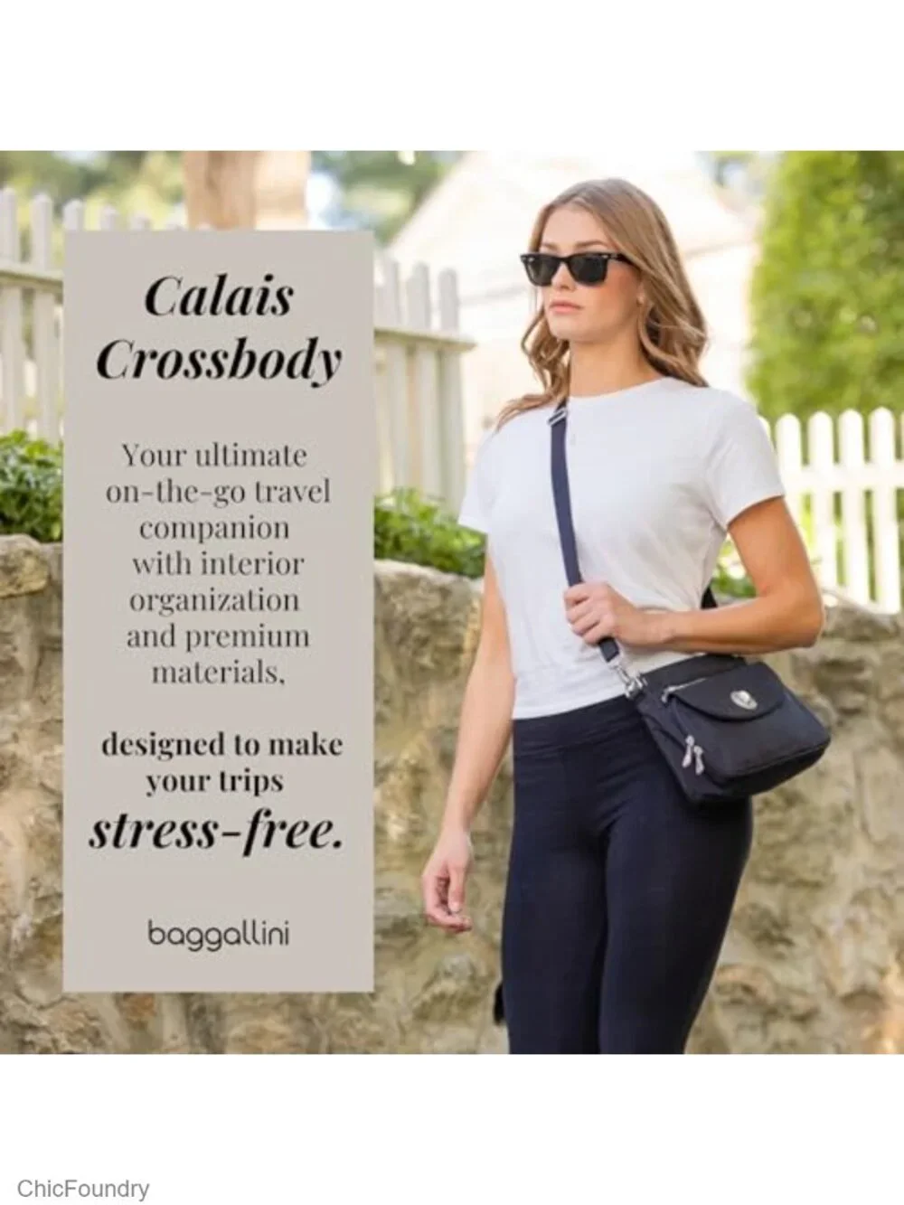 Lightweight Water-Resistant Crossbody Bag with RFID, Adjustable Strap